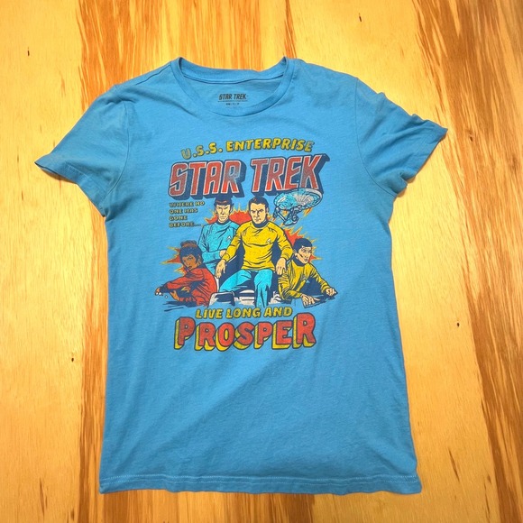 Star Trek Light Blue‎ T Shirts Me s Small - Picture 1 of 4